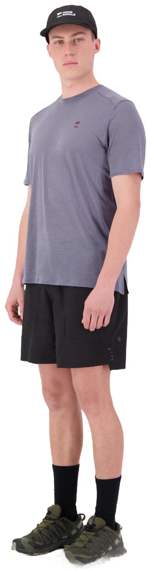 Aero Ultralight Merino T-Shirt - Mens - blue granite 1