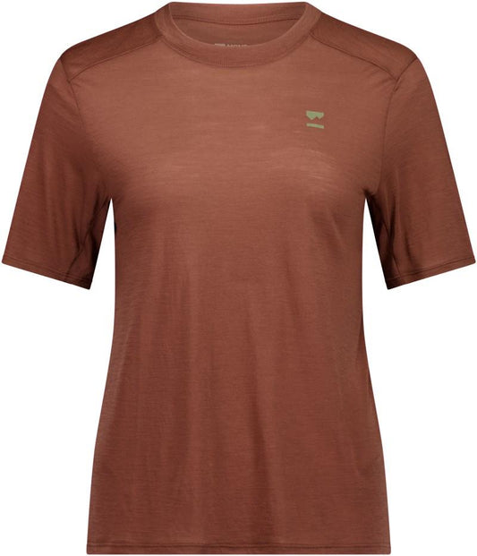 Aero Ultralight Merino T-Shirt - Womens - coffee 1