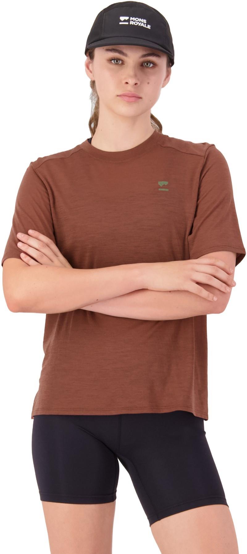 Aero Ultralight Merino T-Shirt - Womens - coffee 1