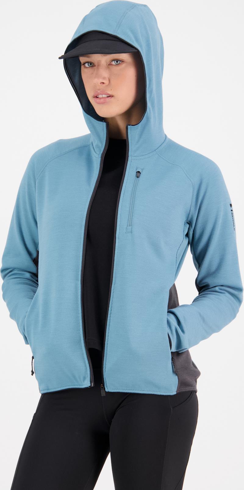 Approach Merino Gridlock Hood 2-Tone - Womens - Ash Blue / Shale 3