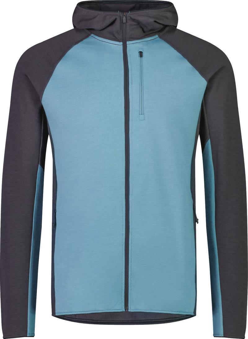 Approach Merino Gridlock Hood - Mens - Blue Slate / Black 1