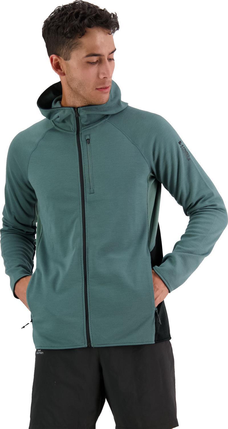 Approach Merino Gridlock Hood - Mens - Burnt Sage 2