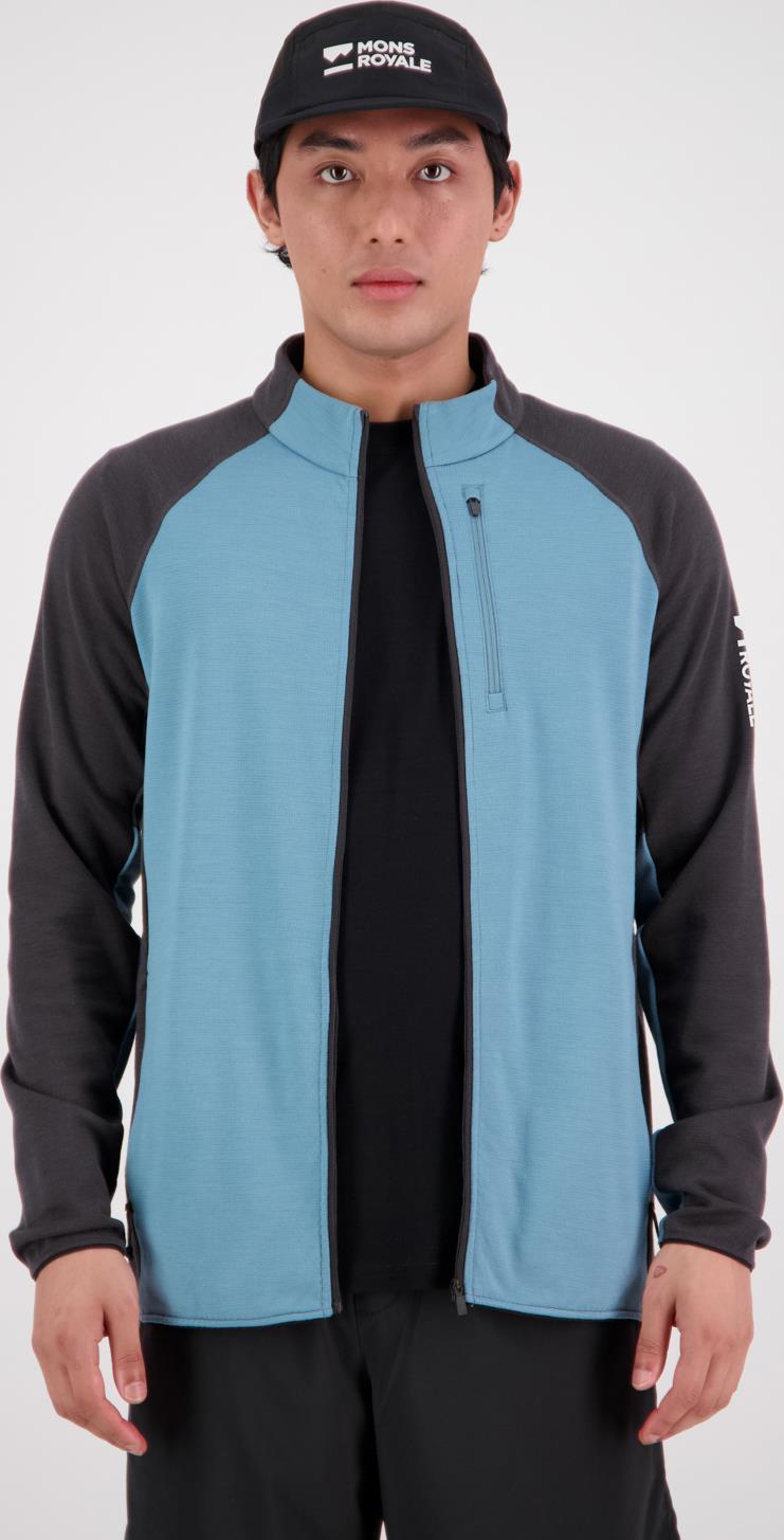 Approach Merino Gridlock Jacket 2-Tone - Mens - Ash Blue / Shale 2