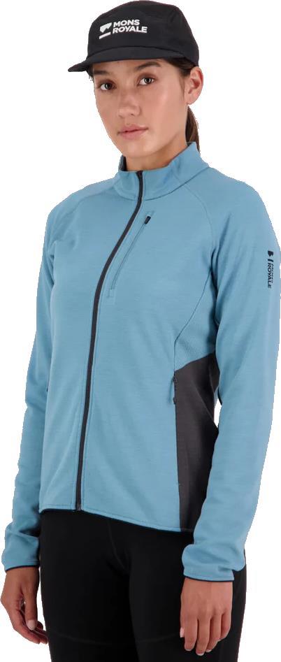 Approach Merino Gridlock Jacket 2-Tone - Womens - Ash Blue / Shale 2
