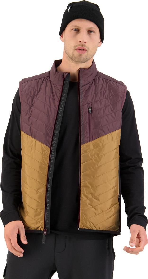 Arete Merino Insulation Vest - Mens - toffee / wine 1