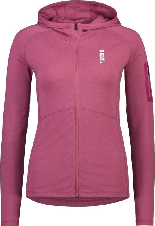 Ascend Full Zip Hood - Womens - berry 1