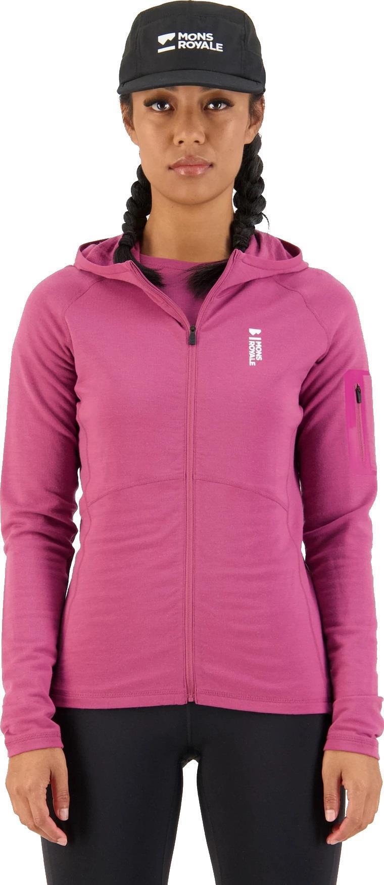 Ascend Full Zip Hood - Womens - berry 1