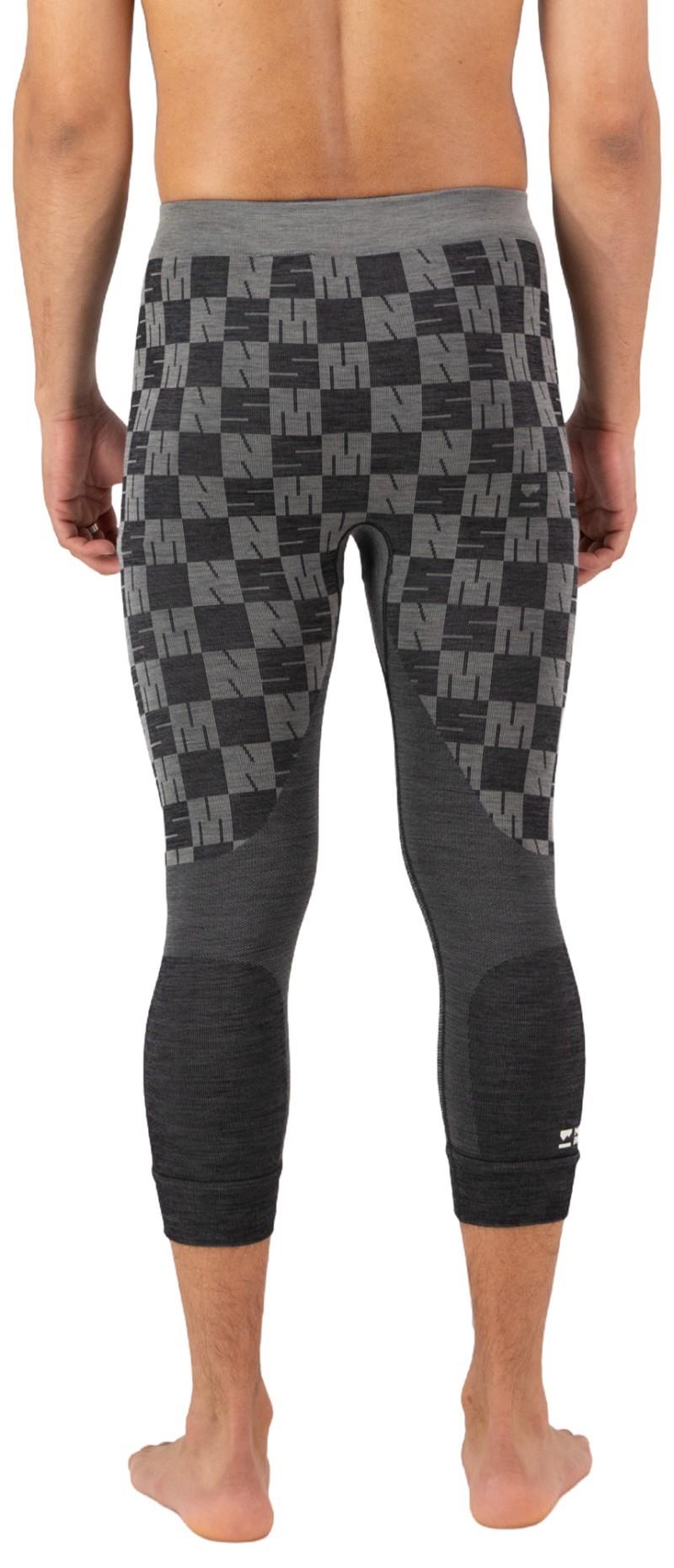 Ascender Merino Base Layer 3/4 Leggings - Mens - dried sage / black 1