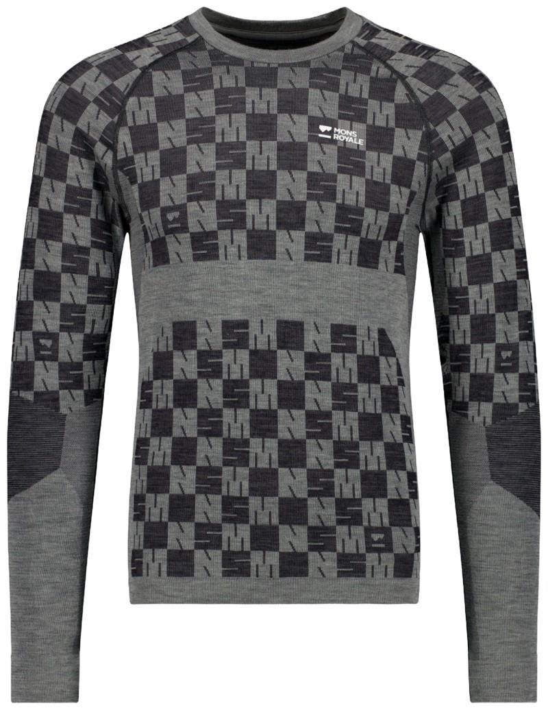 Ascender Merino Base Layer LS - Mens - dried sage / black 1