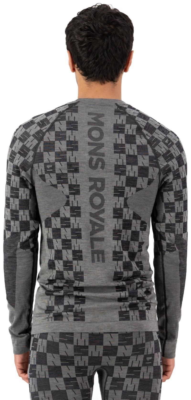 Ascender Merino Base Layer LS - Mens - dried sage / black 1