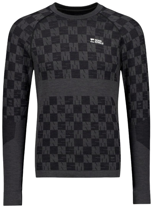 Ascender Merino Base Layer LS - Mens - forged iron / black 1