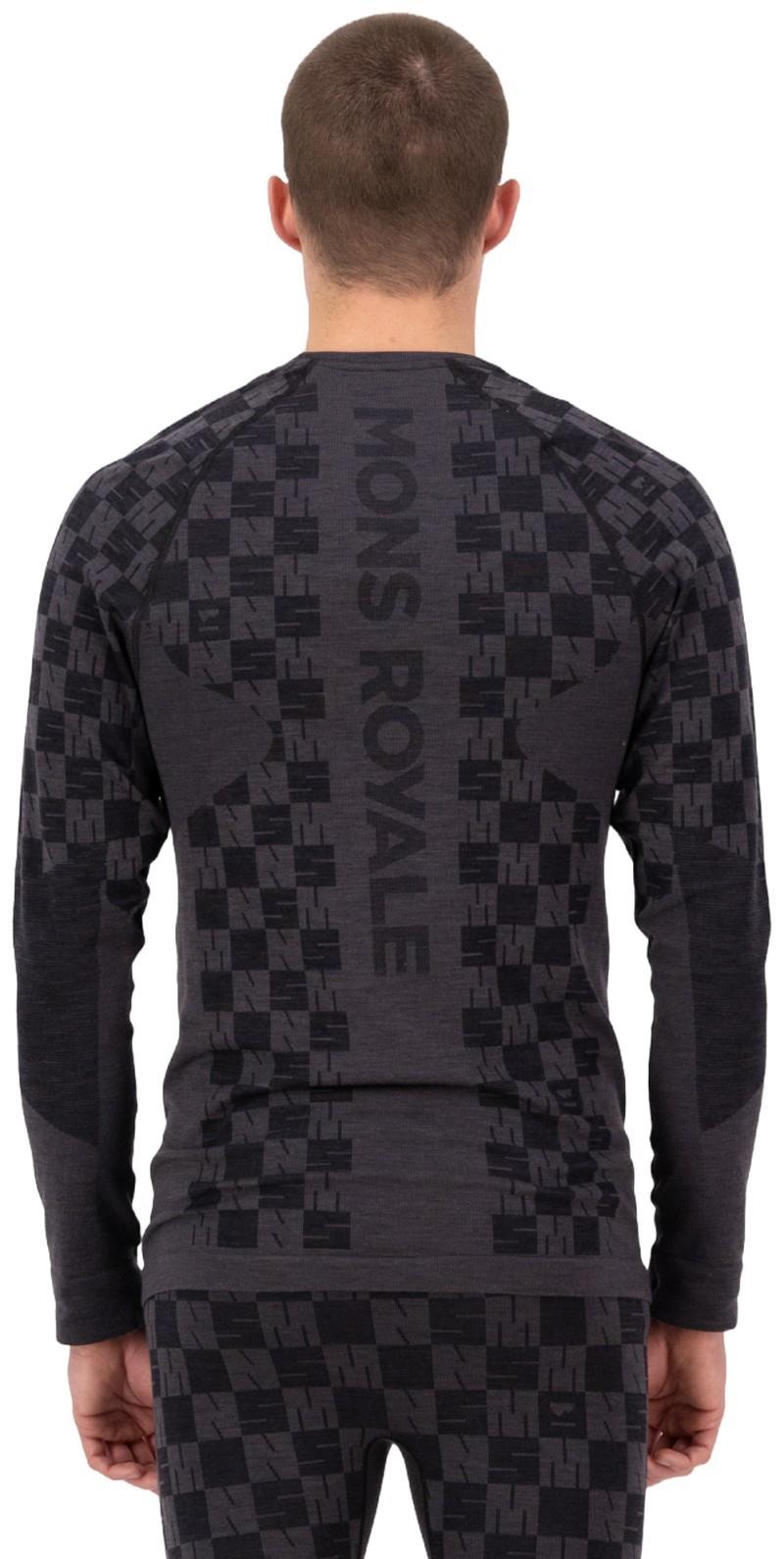Ascender Merino Base Layer LS - Mens - forged iron / black 1