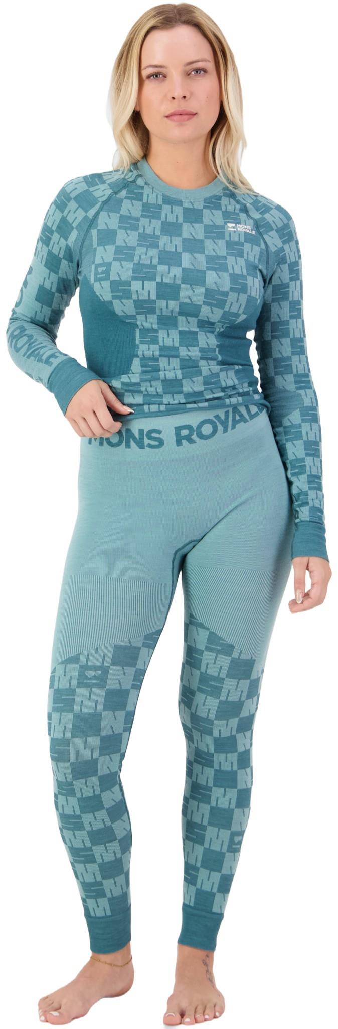 Ascender Merino Base Layer Leggings - Womens - light teal / jasper 1