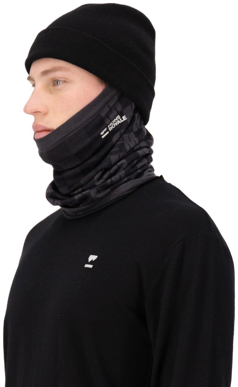 Ascender Merino Seamless Neckwarmer - forged iron / black 1