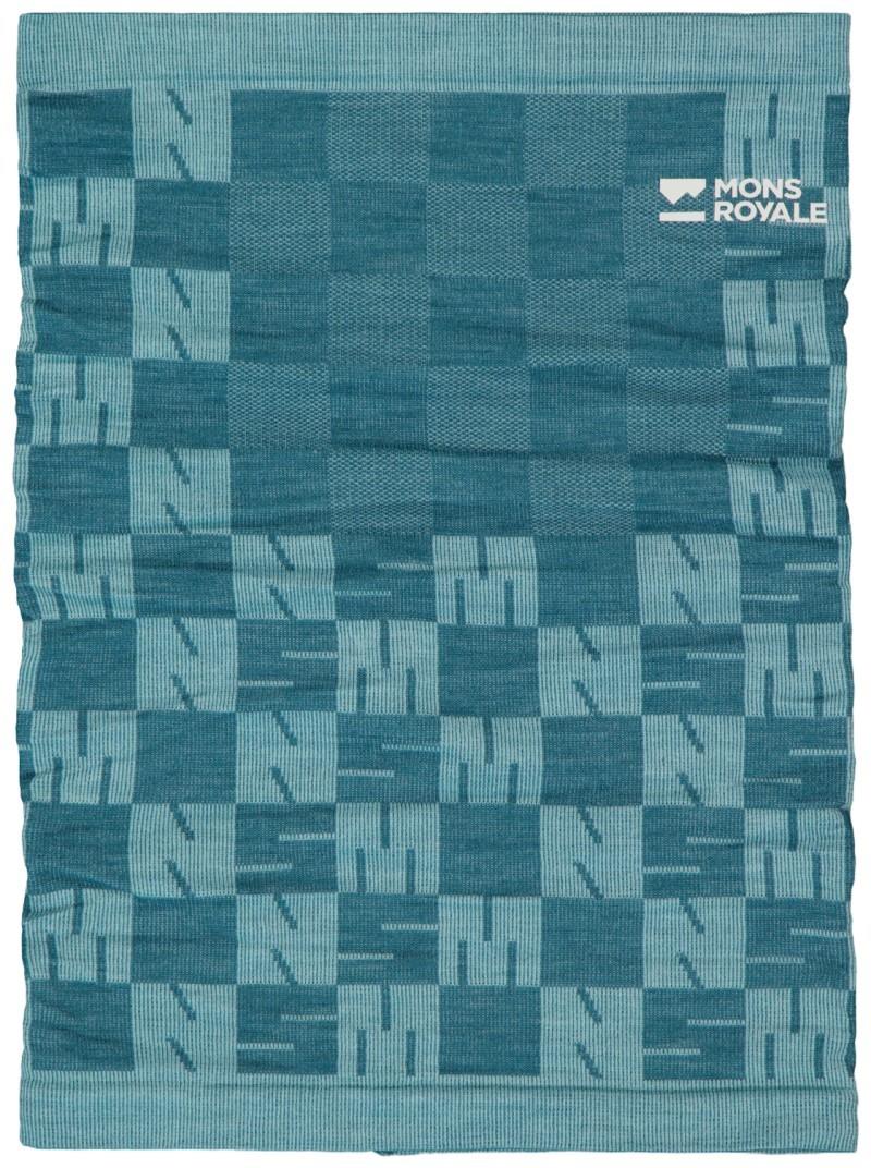 Ascender Merino Seamless Neckwarmer - light teal / jasper 1