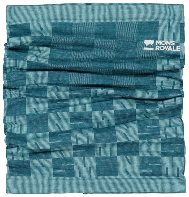Ascender Merino Seamless Neckwarmer - light teal / jasper 1