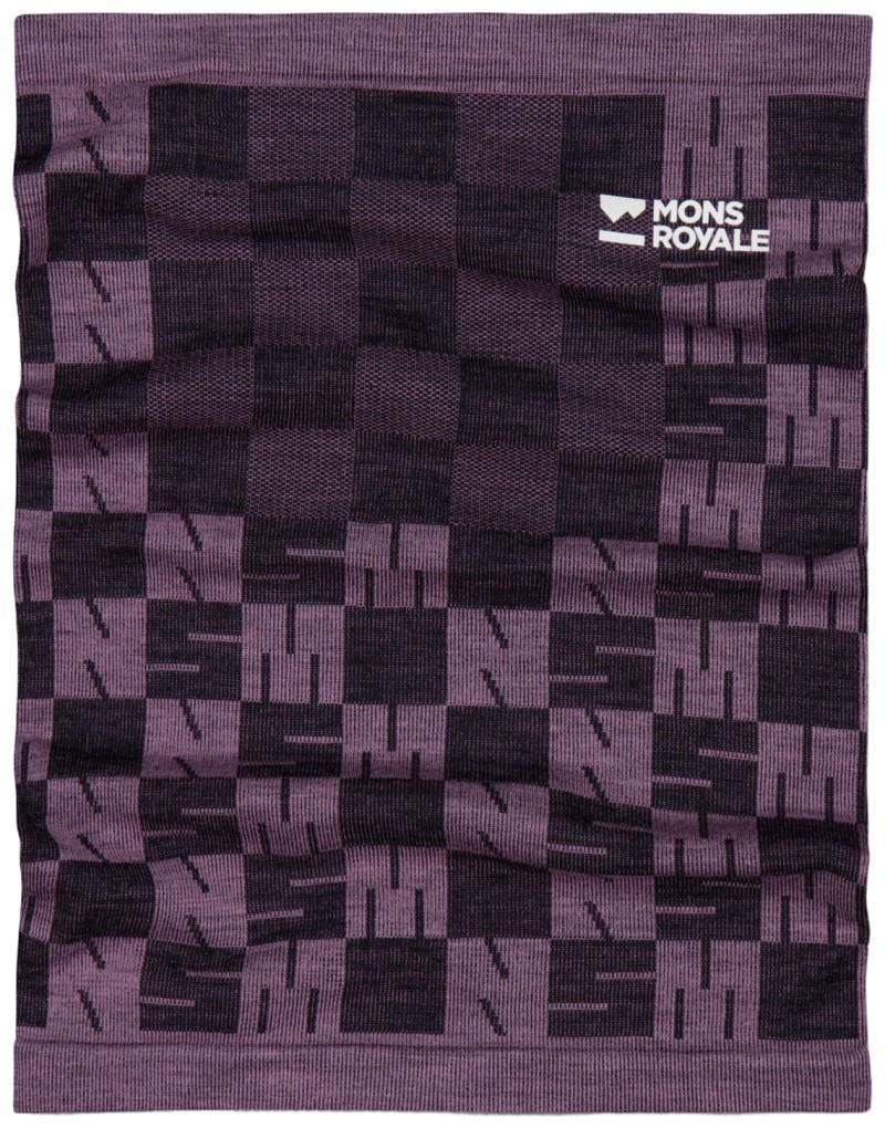 Ascender Merino Seamless Neckwarmer - mauve / black 1