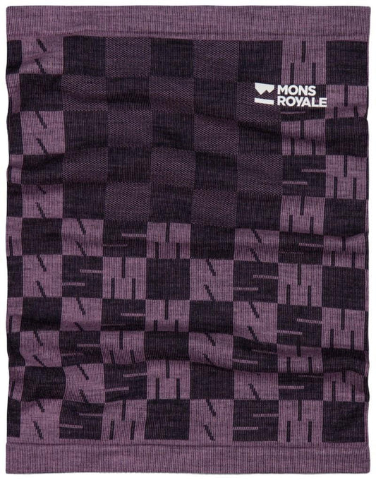 Ascender Merino Seamless Neckwarmer - mauve / black 1