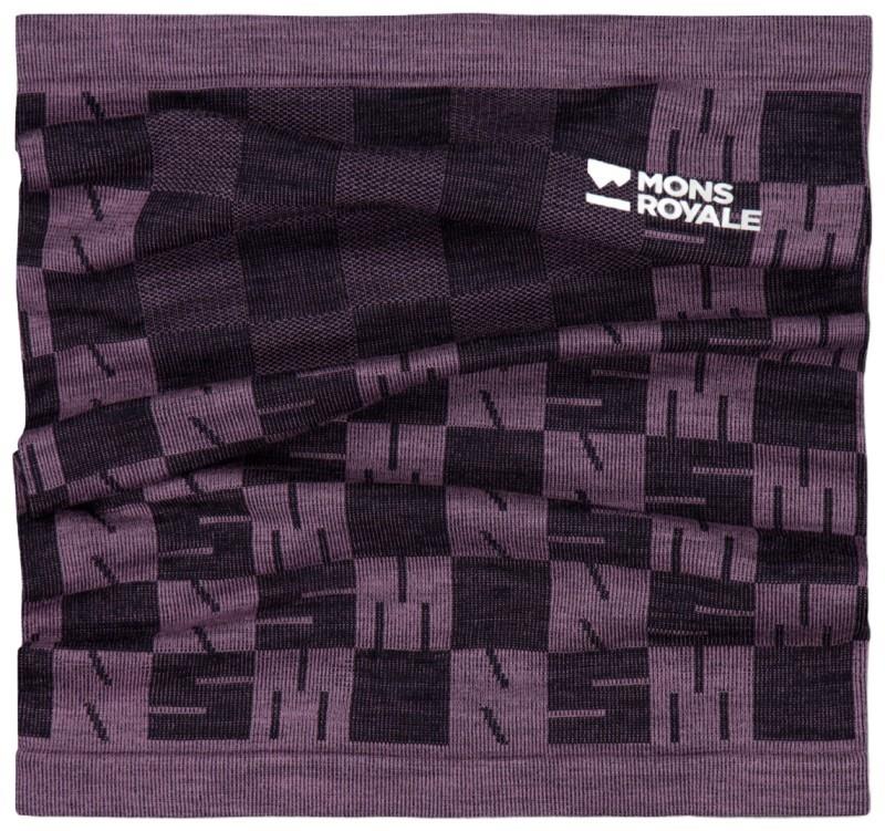 Ascender Merino Seamless Neckwarmer - mauve / black 1