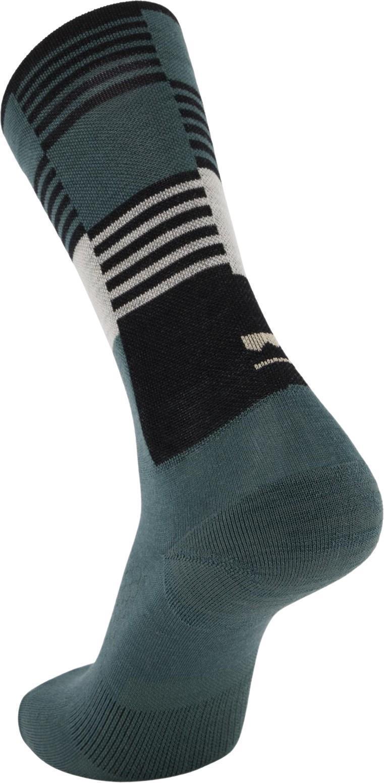 Atlas Crew Socks - Check Print - Black Check 2