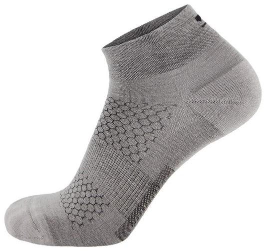 Atlas Merino Ankle Socks - grey marl 1
