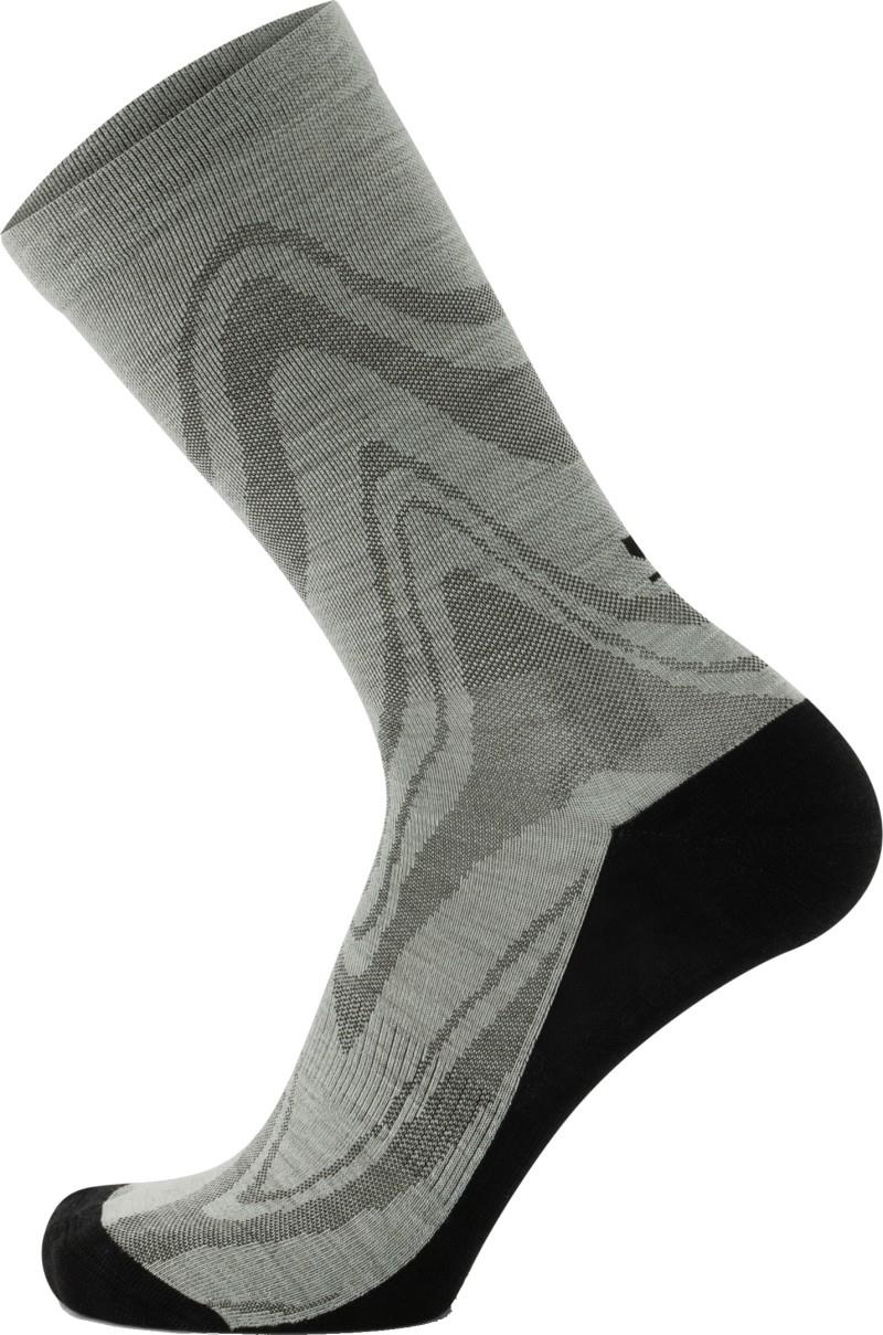 Atlas Merino Crew Socks - Print - glacier 1