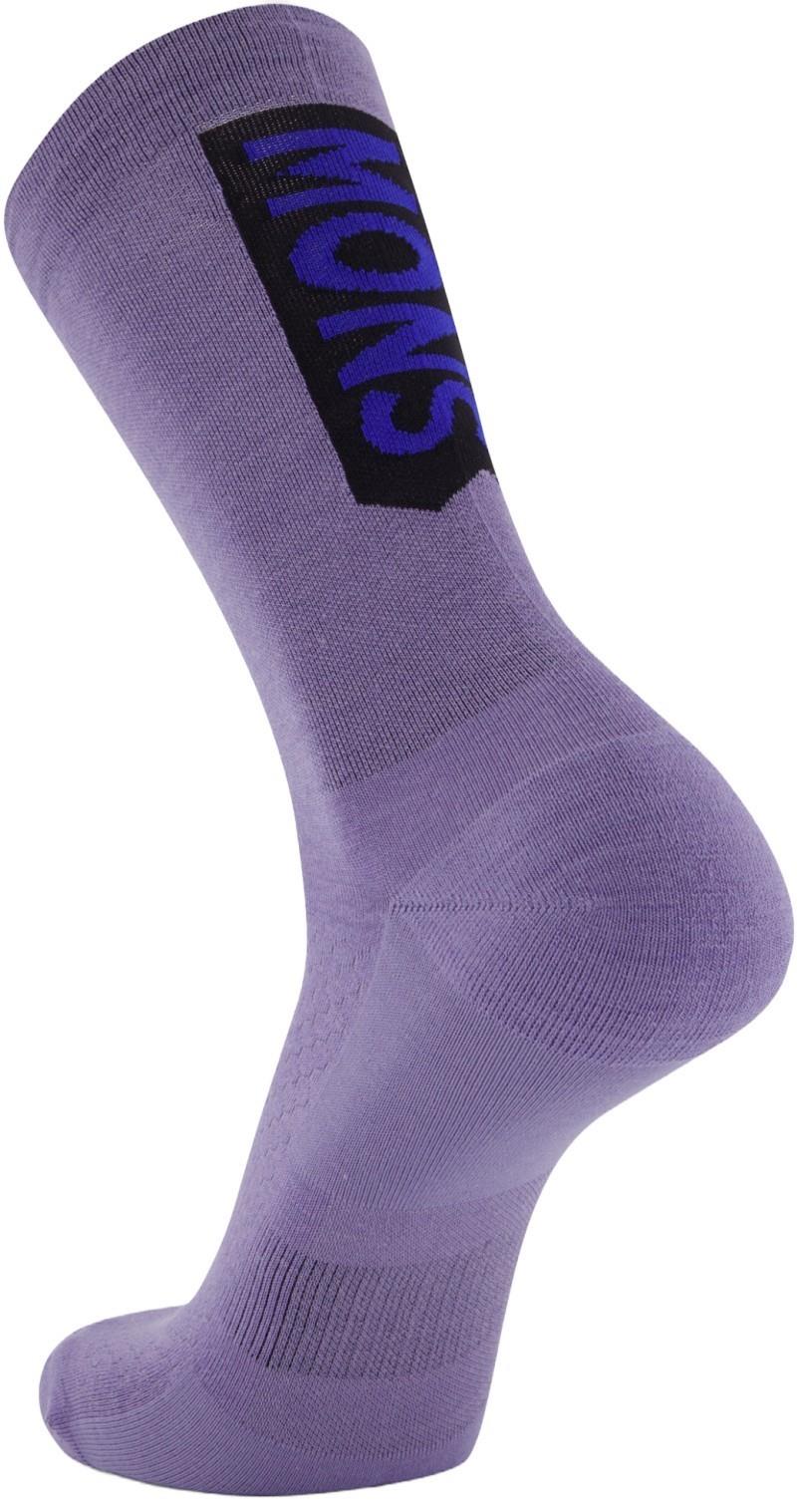 Atlas Merino Crew Socks - blue granite 1