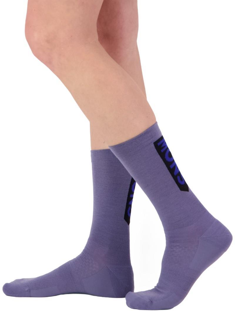 Atlas Merino Crew Socks - blue granite 1