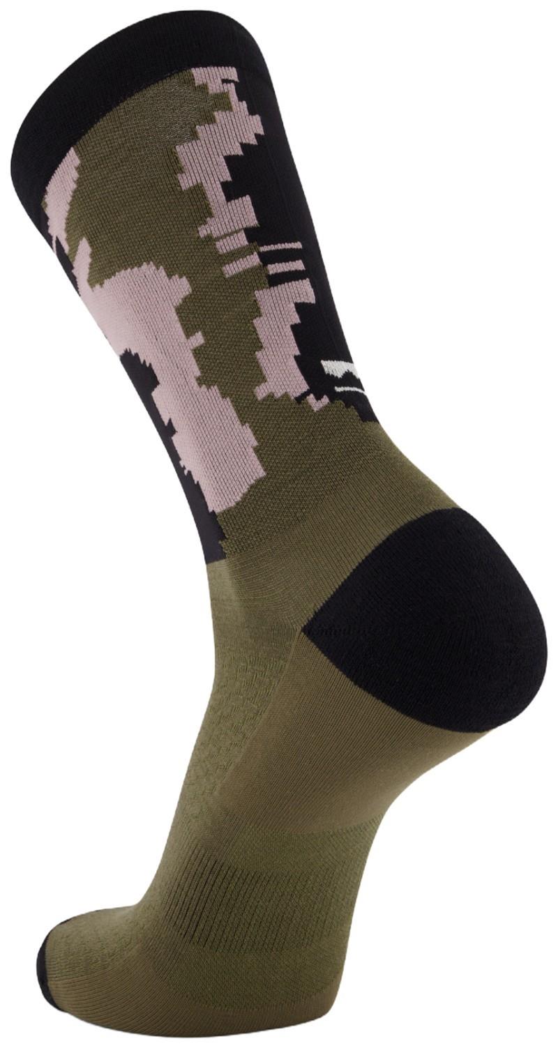 Atlas Merino Crew Socks - glitch camo 1