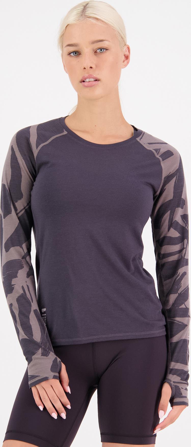 Bella Merino Air-Con LS- AOP - Womens - Shale / Fragments 2