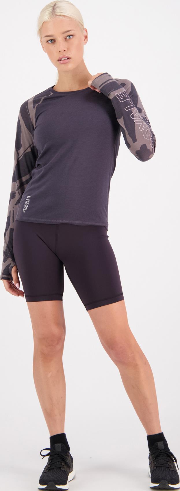 Bella Merino Air-Con LS- AOP - Womens - Shale / Fragments 4
