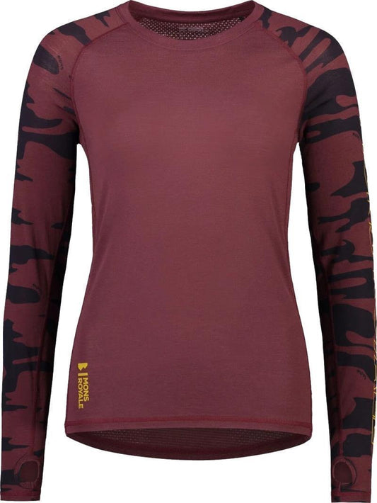 Bella Merino Air-Con Tech LS - AOP - Womens - chocolate camo 1
