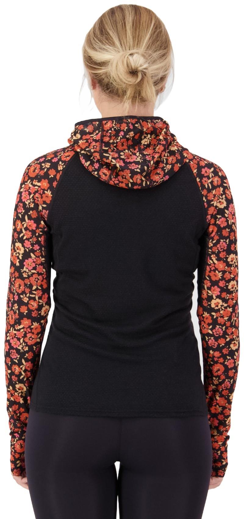 Bella Merino LS Hood - AOP - Womens - ditzy camo / black 1