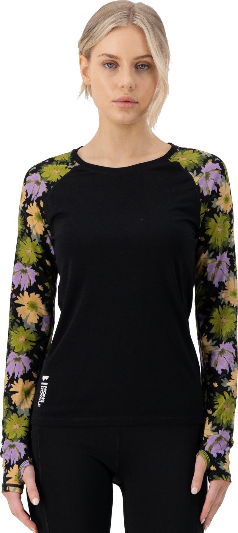 Bella Merino LS - AOP - Womens - alpine bloom / black 1