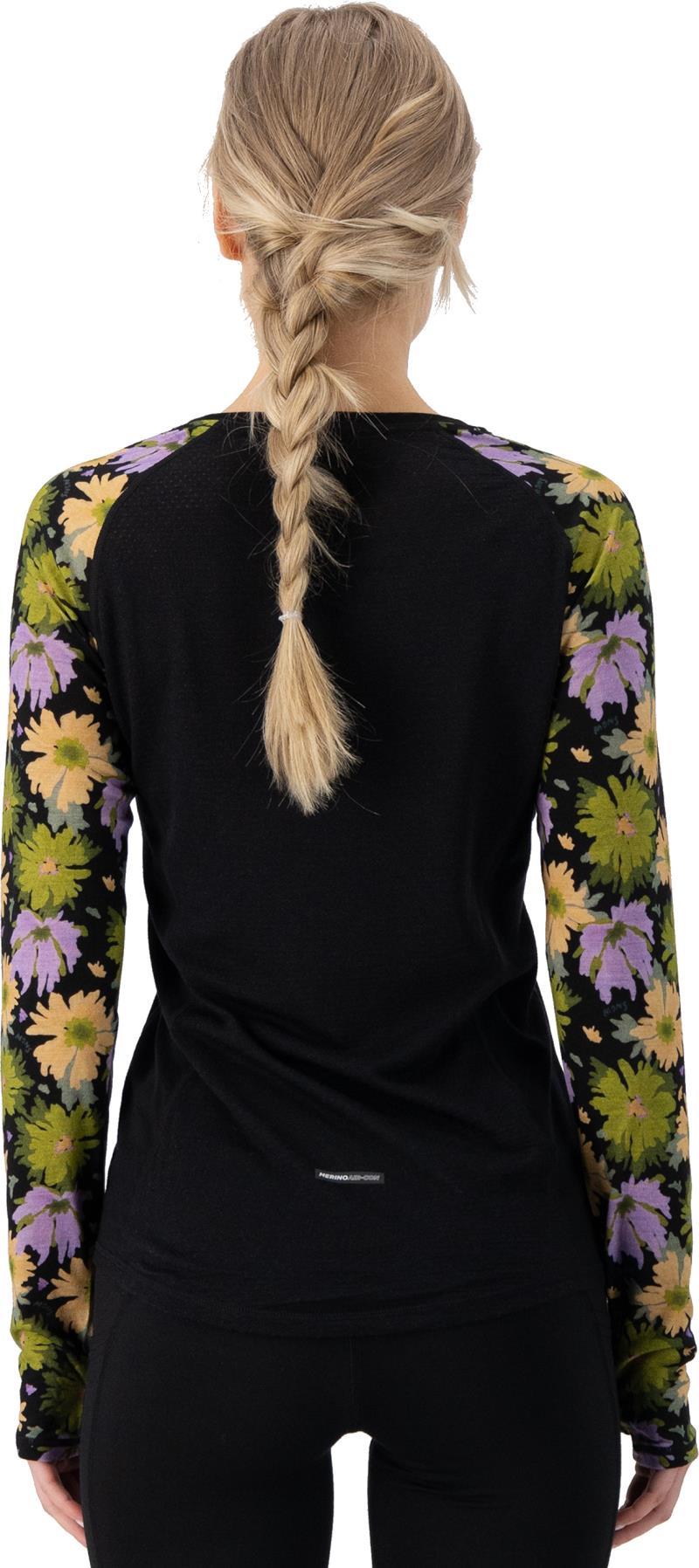 Bella Merino LS - AOP - Womens - alpine bloom / black 1