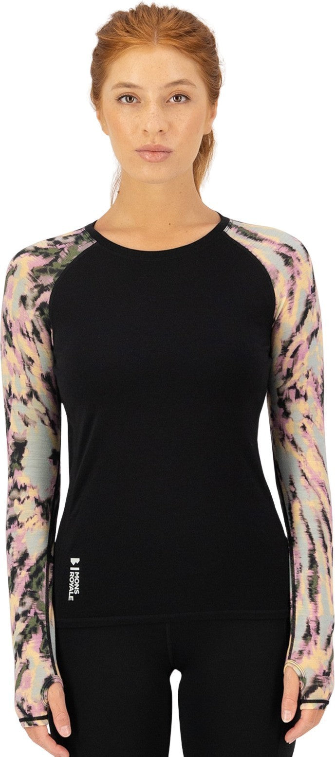 Bella Merino LS - AOP - Womens - rad things / black 1