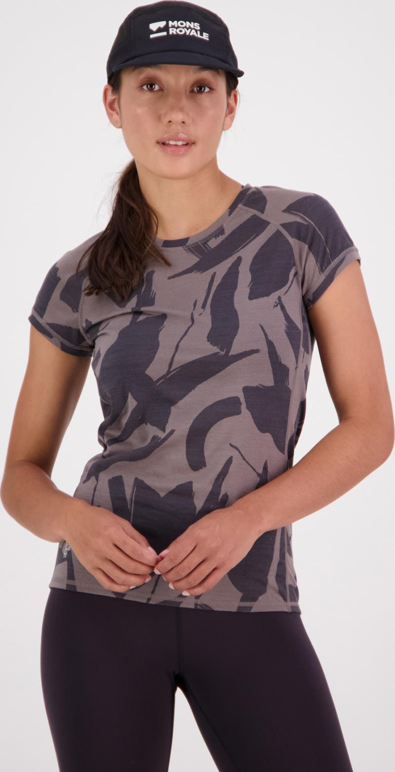 Bella Tech SS - AOP - Womens - Shale / Fragments 2