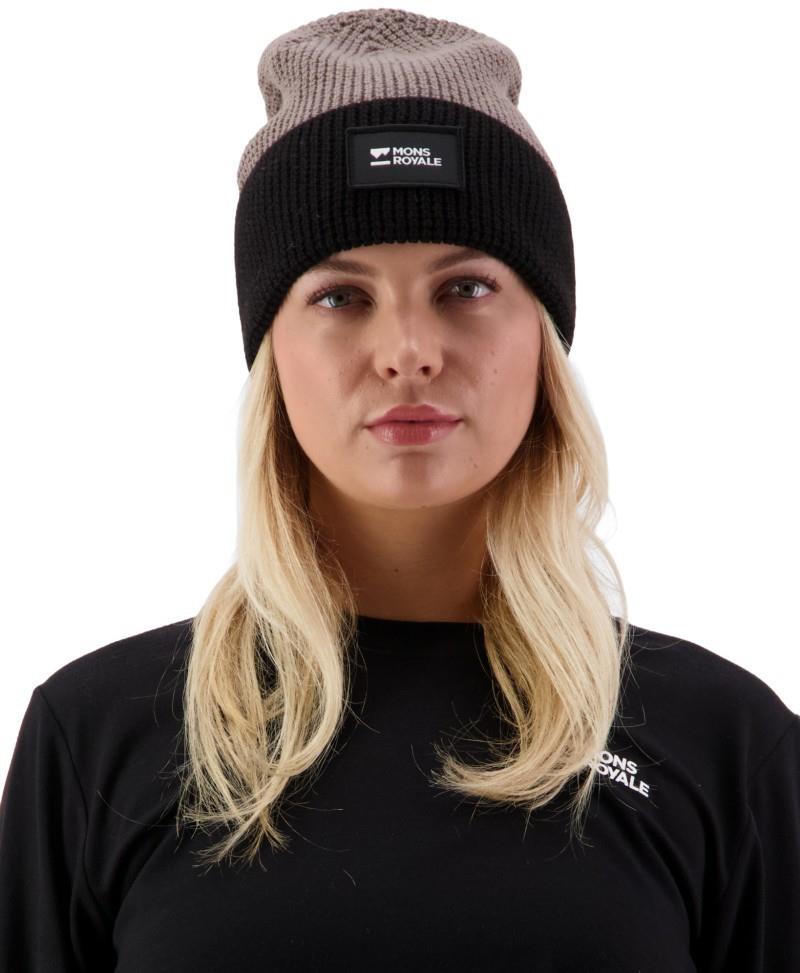 Bluff Merino Beanie - cinder / black 1