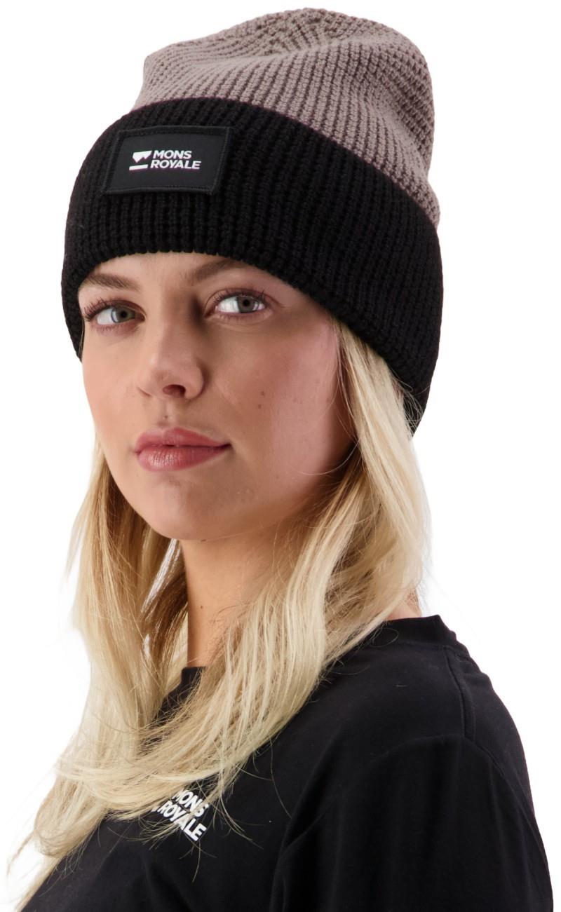 Bluff Merino Beanie - cinder / black 1
