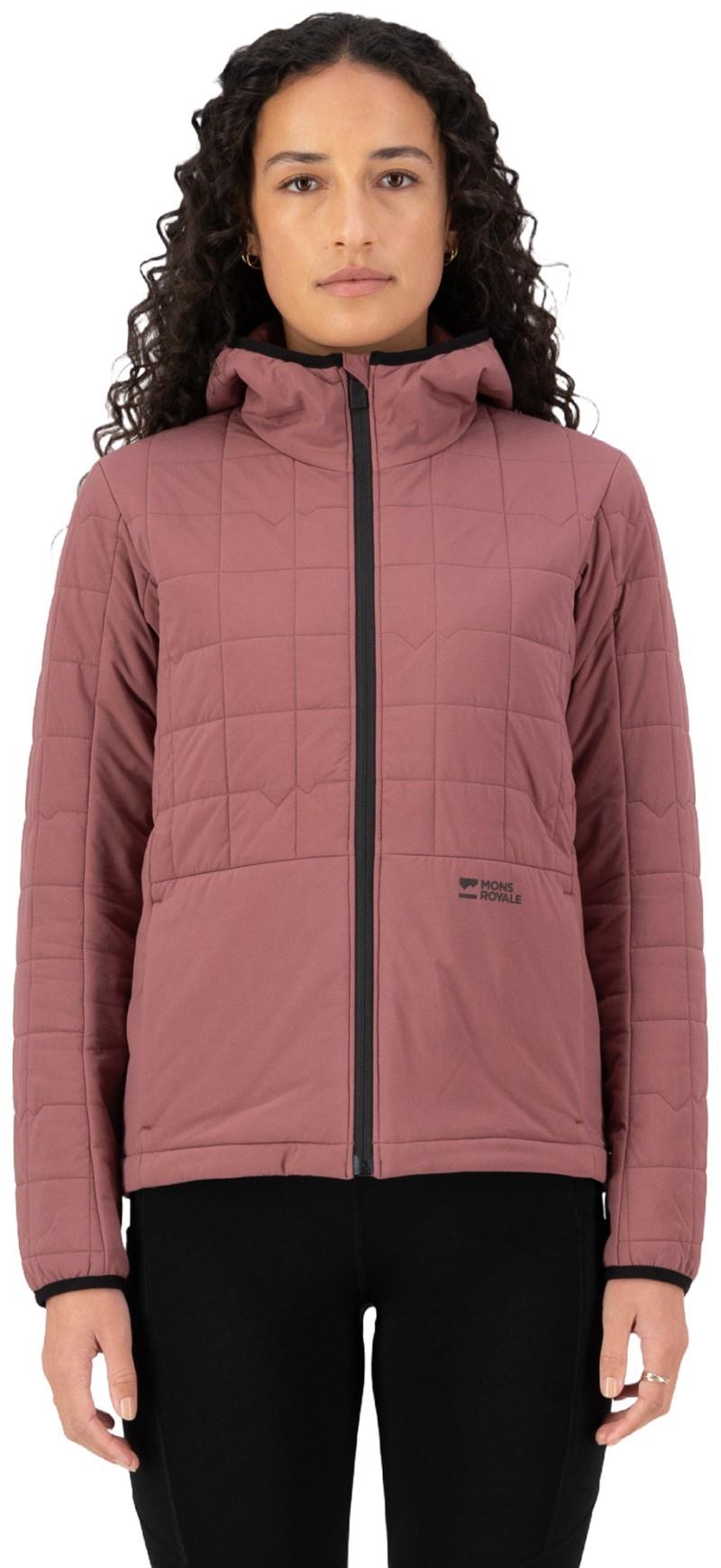 Canyon Merino Insulated Hooded Jacket - Womens - desert rose 1