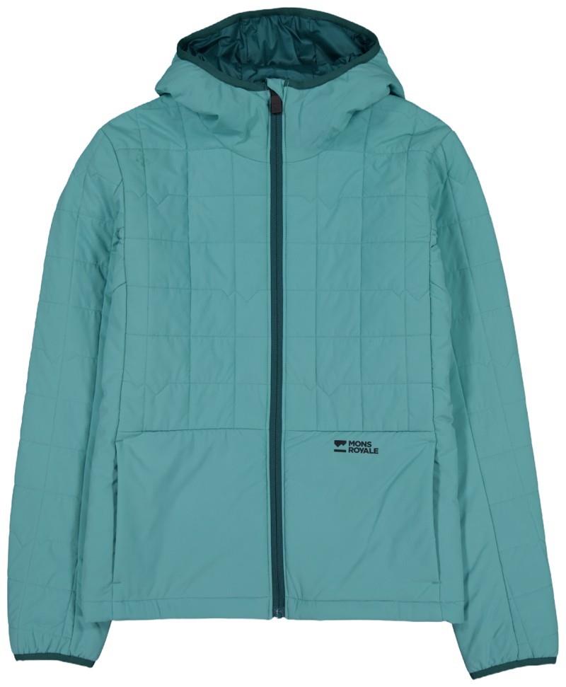 Canyon Merino Insulated Hooded Jacket - Womens - light teal 1