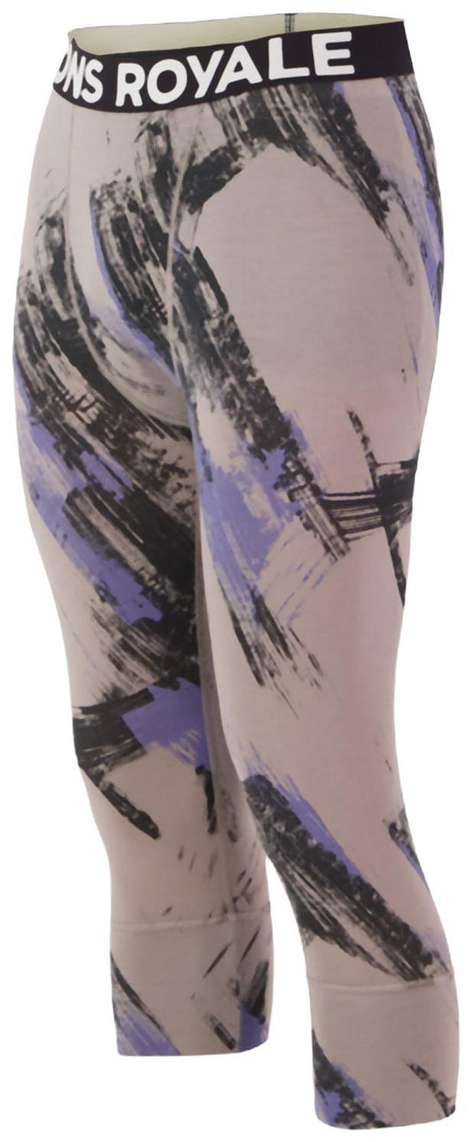 Cascade Merino Base Layer 3/4 Leggings - AOP - Mens - paintbrush blue 1