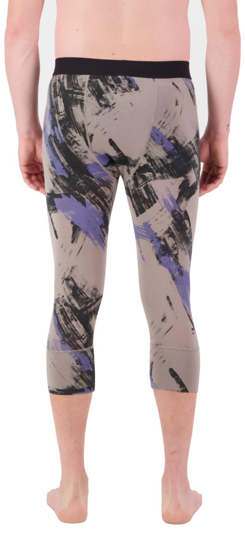 Cascade Merino Base Layer 3/4 Leggings - AOP - Mens - paintbrush blue 1