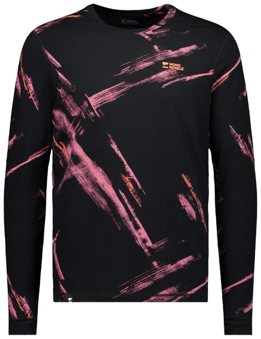 Cascade Merino Base Layer LS - AOP - Mens - airbrush 1
