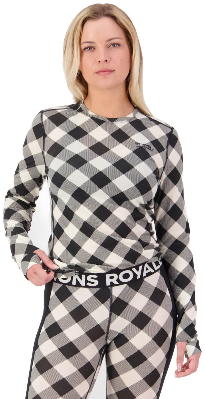 Cascade Merino Base Layer LS - AOP - Womens - check 1