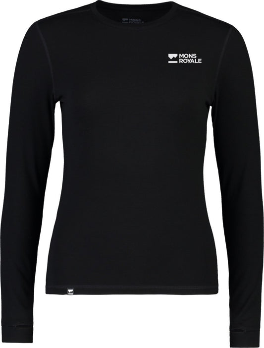 Cascade Merino Base Layer LS - Womens - black 1