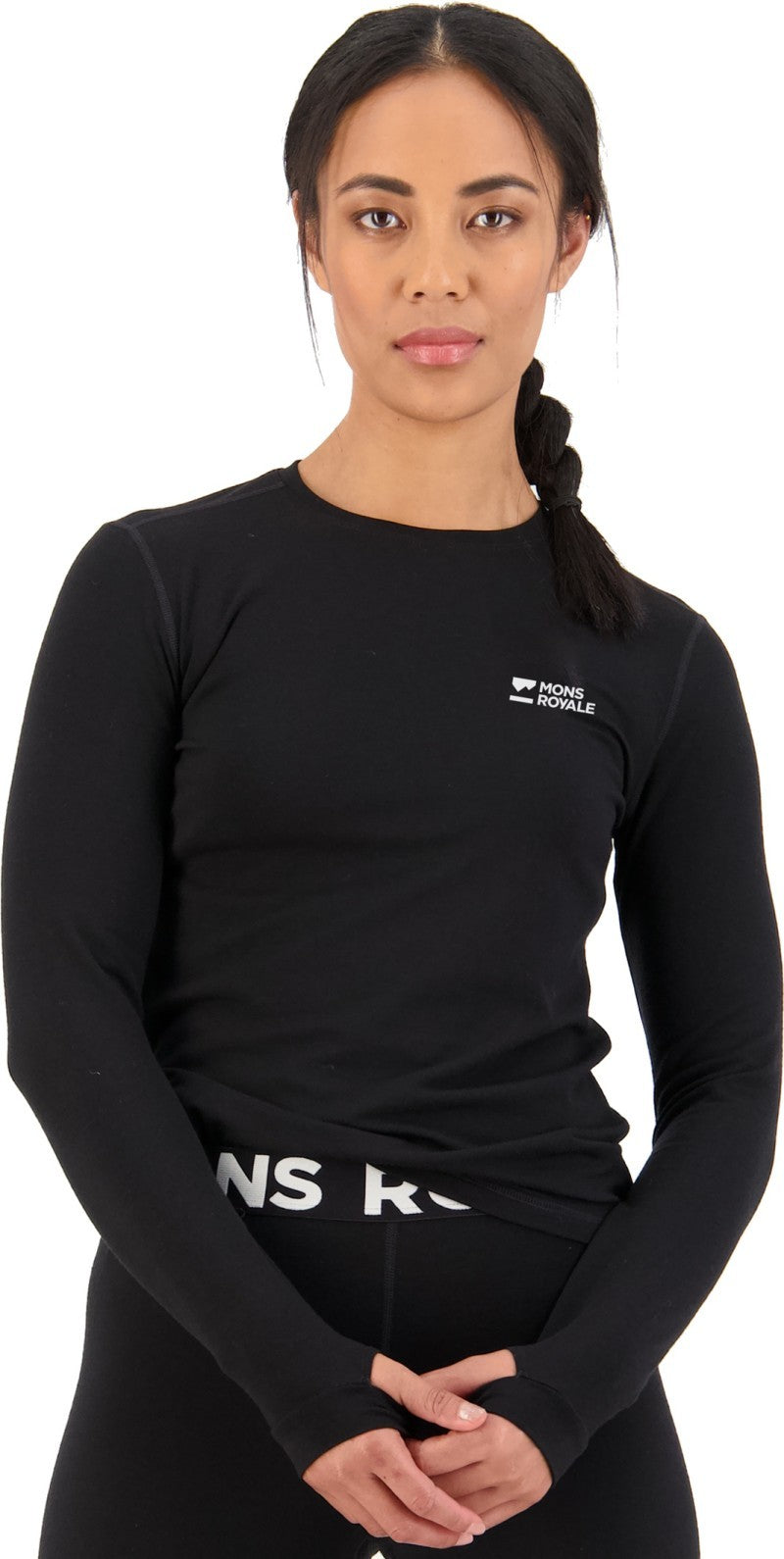 Cascade Merino Base Layer LS - Womens - black 1