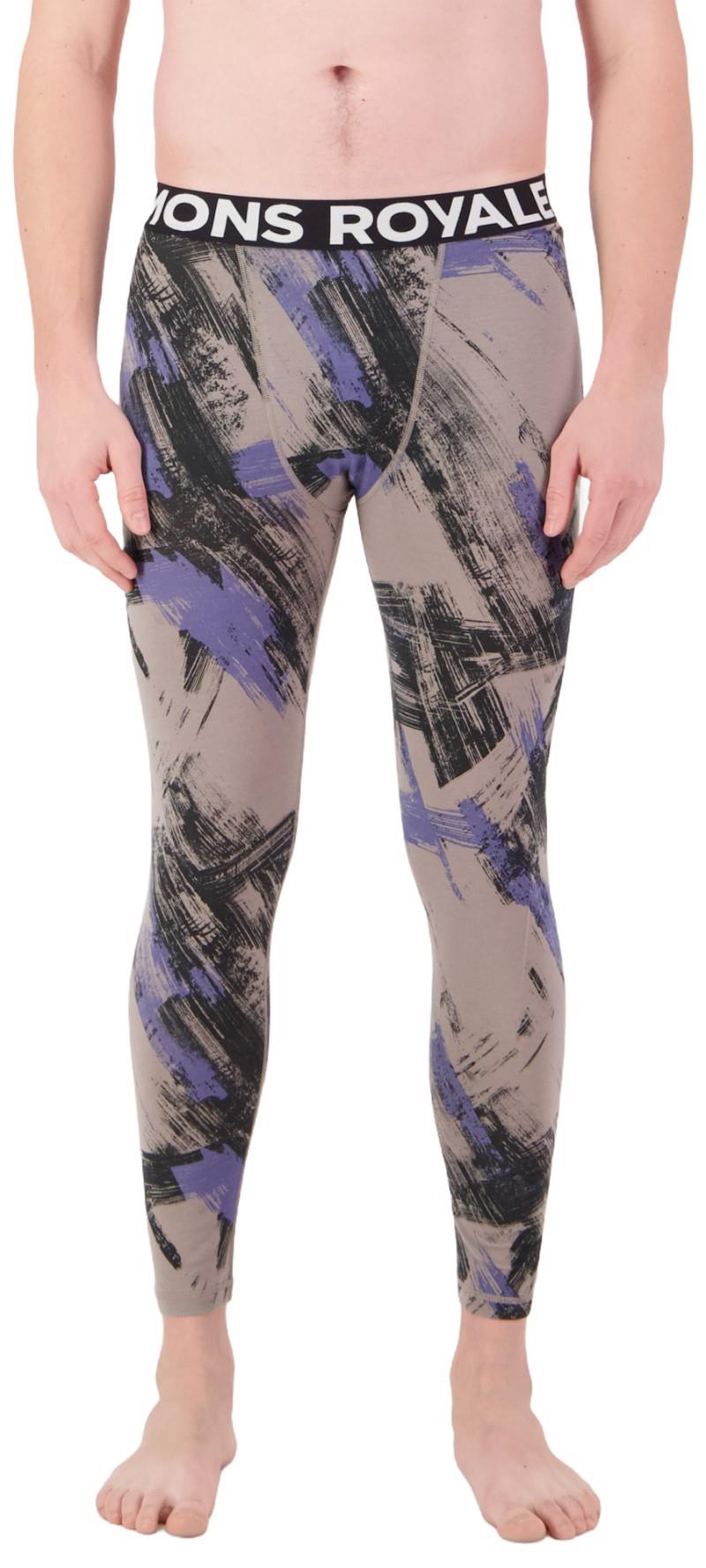 Cascade Merino Base Layer Leggings - AOP - Mens - paintbrush blue 1