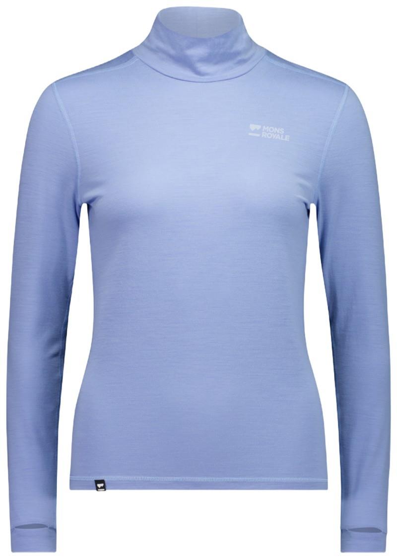 Cascade Merino Base Layer Mock Neck LS - Womens - moonstone 1