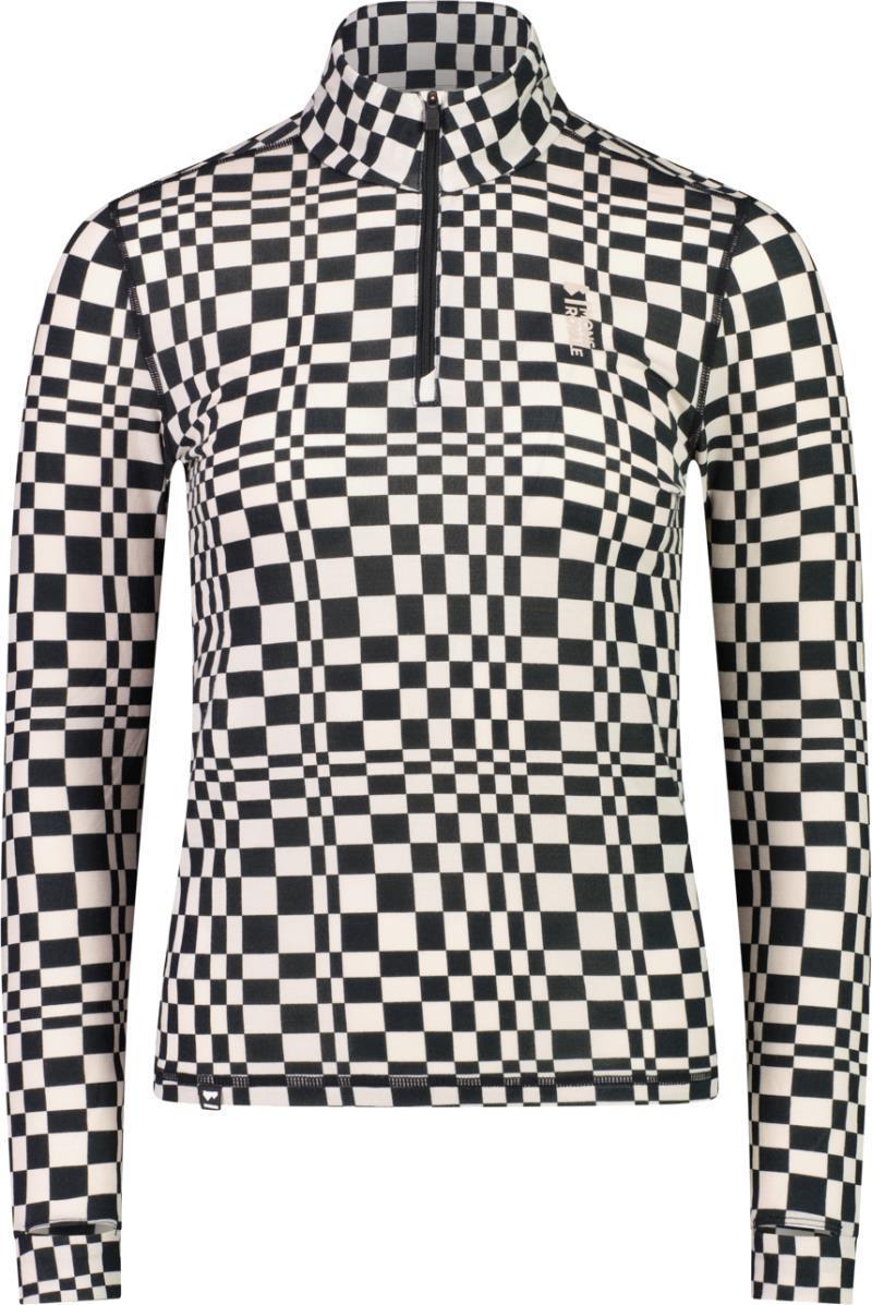 Cascade Merino Flex 1/4 Zip - AOP - Womens - checkers 1